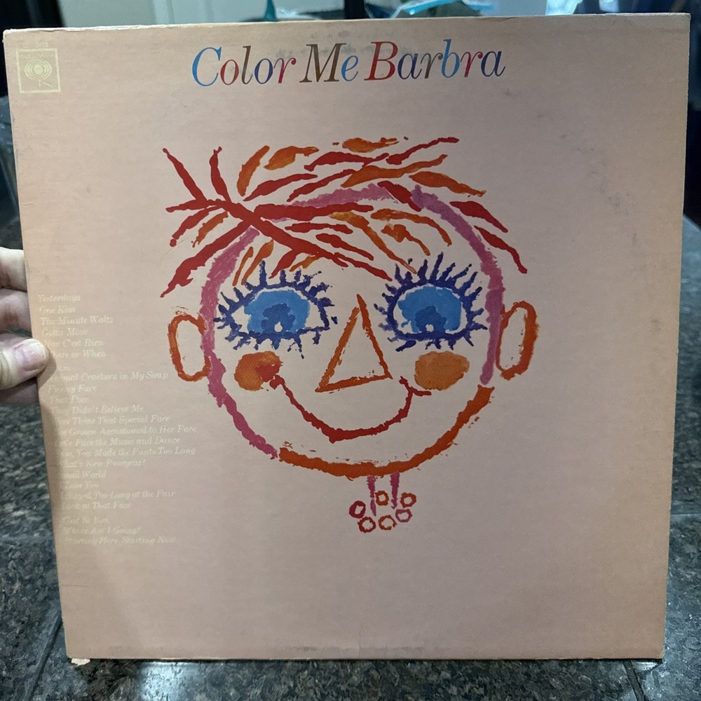 Barbara Streisand Color Me Barbara Columbia LP Vinyl Mono CL 2478 G+ 1970's